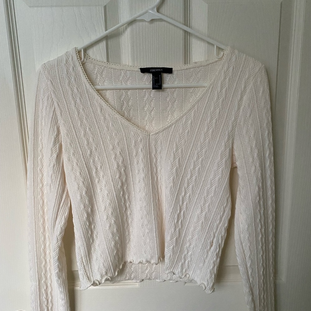 Forever 21 Knitted Long Sleeve Shirt